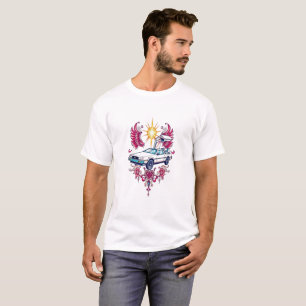 Retro Tech Fusion T-Shirt: DeLorean & Proton Pack T-Shirt