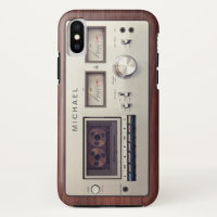 Retro Tech Vintage Stereo Recorder Wooden Cabinet