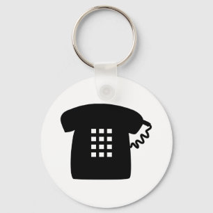 Retro Telephone Keychain