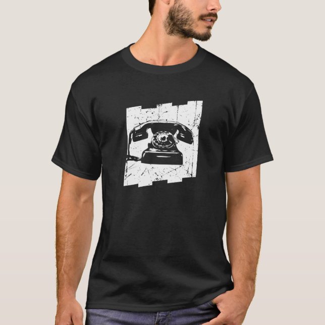 Retro Telephone Vintage Phone   T-Shirt (Front)