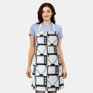 RETRO TELEVISION KITCHEN APRON