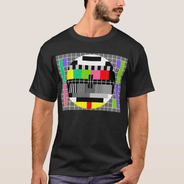 'Retro television ' shirt for man (Front)