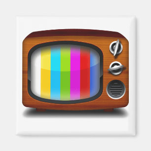 Retro television TV test pattern Magnet