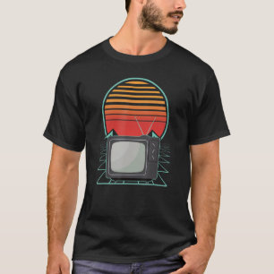 Retro Televison Vintage Old School 80s 90s Geek Su T-Shirt