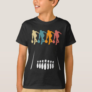 Retro Ten 10 Pin Bowling Team Costume Funny Bowler T-Shirt