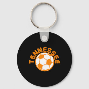 Retro Tennessee Tn Orange Vintage Soccer Keychain