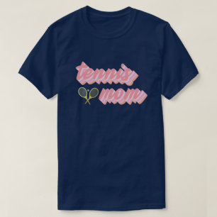 Retro Tennis Mom Text And Racquets Design  T-Shirt