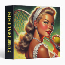 Retro Tennis Pin Up Painting