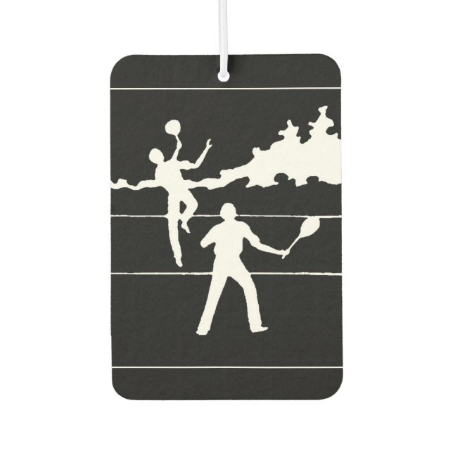 Retro Tennis Silhouette Air Freshener (Front)