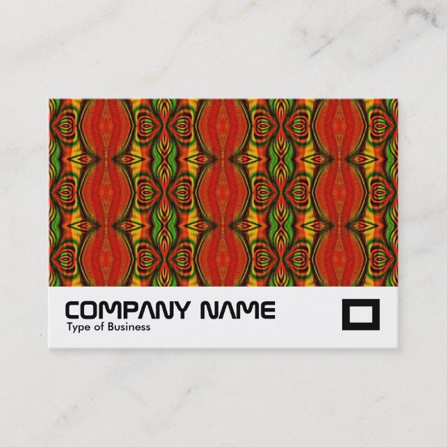 Retro Terrazzo Pattern Business Card (Front)