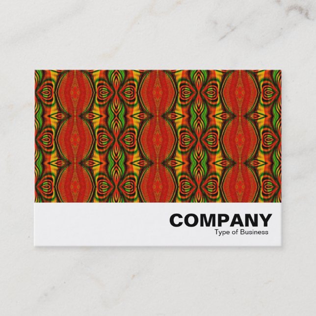 Retro Terrazzo Pattern Business Card (Front)