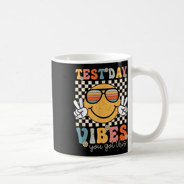 Retro Test Day Vibes You Got This Motivation Teach Coffee Mug (Right)