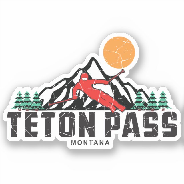 Retro Teton Pass Ski  (Front)