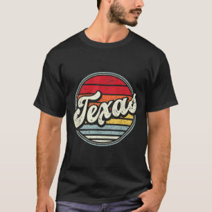 Retro Texas Home State Cool 70s Style Sunset Men W T-Shirt