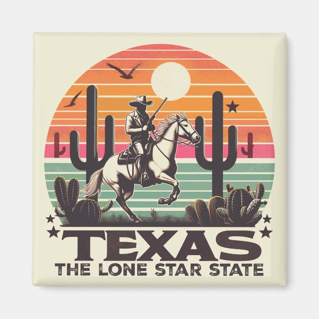 Retro Texas Magnet (Front)