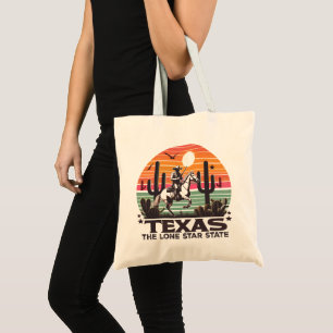 Retro Texas Tote Bag
