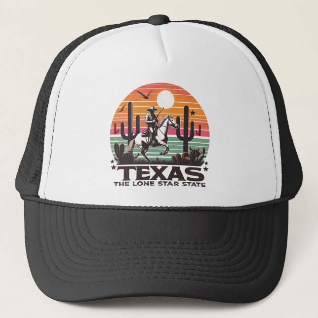 Retro Texas Trucker Hat (Front)