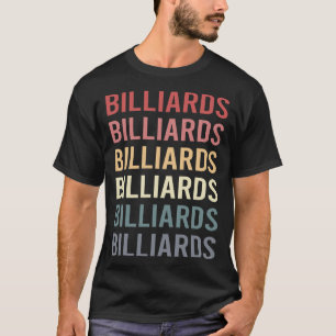 Retro Text Billiards T-Shirt