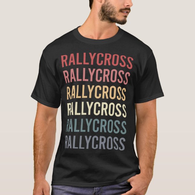Retro Text Rallycross T-Shirt (Front)