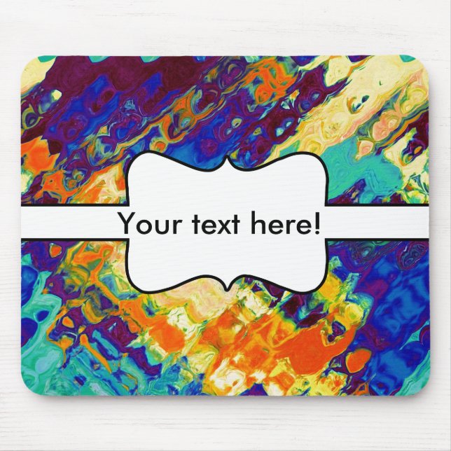 Retro texture abstract design mouse pad (Front)