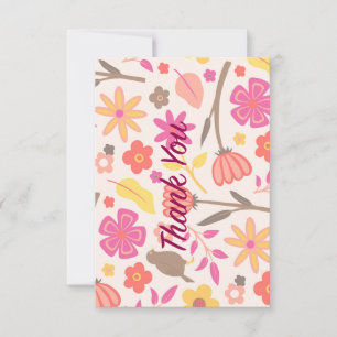 Retro Thank You Card