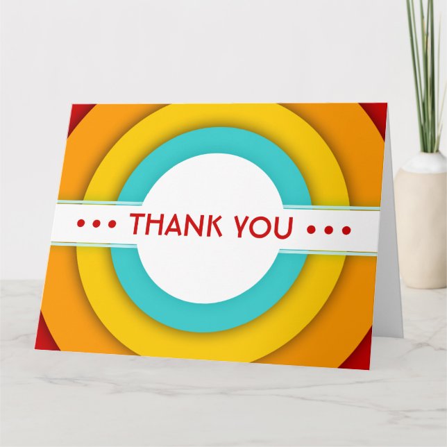 retro THANK YOU Card (Front)