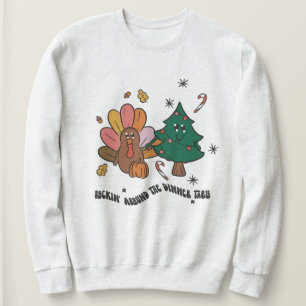Retro Thanksgiving Christmas  Sweatshirt
