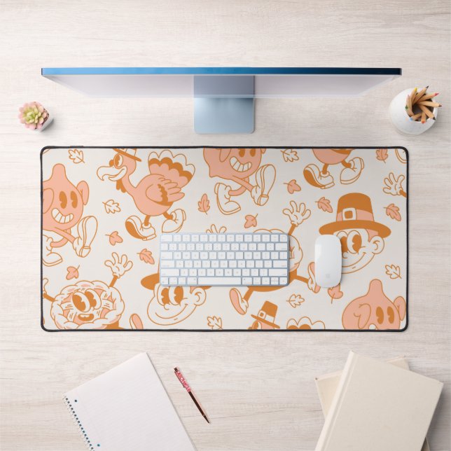 Retro Thanksgiving Desk Mat (Office 1)