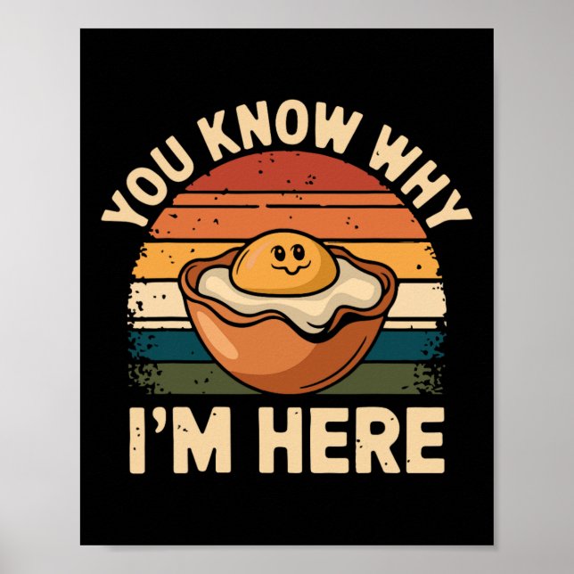 Retro Thanksgiving Dinner You Know Why I'm Here De Poster (Front)