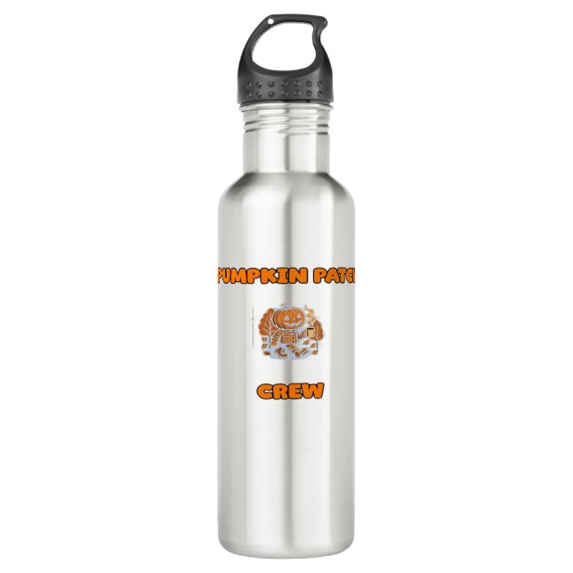 Retro Thanksgiving Turkey – Fall Harvest Design Ov 710 Ml Water Bottle (Front)