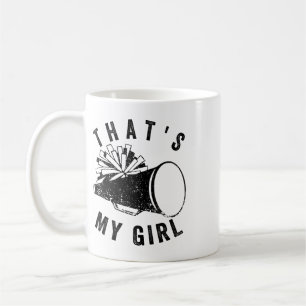 Retro That's My Girl Cheer Mom Cheer Leading Girl Coffee Mug