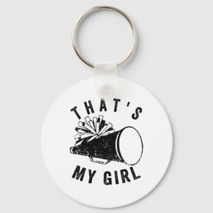 Retro That's My Girl Cheer Mom Cheer Leading Girl Keychain