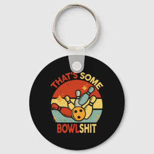 Retro That's Some Bowl Bowling S Womens Men Bowler Keychain