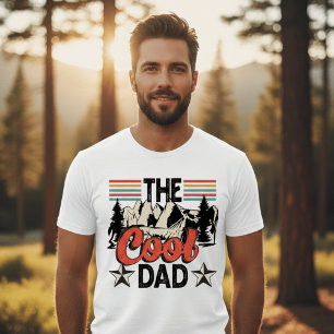 Retro The Cool Dad Vintage Mountain Adventure  T-Shirt
