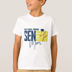 Retro The Final Inning Senior Softll Mom, Cl Of 20 T-Shirt