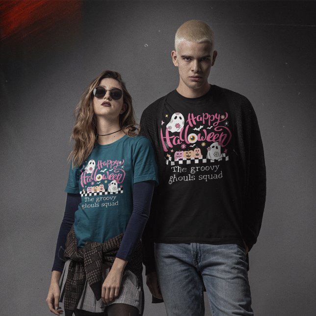 Retro The Groovy Ghouls Squad Halloween T-Shirt (Creator Uploaded)