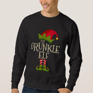 Retro The Grunkle Elf Costume Family Group  Christ Sweatshirt