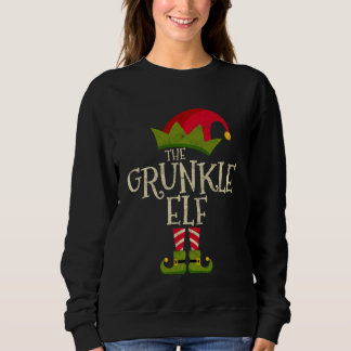 Retro The Grunkle Elf Costume Family Group  Christ Sweatshirt