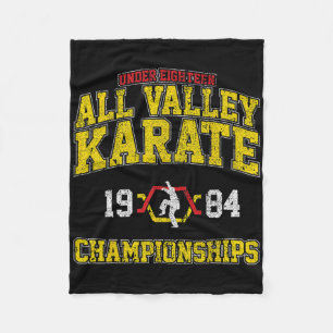 Retro The Karate Vintage All Valley Karate Champio Fleece Blanket