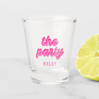 Retro 'The Party' Bachelorette Favours Shot Glass