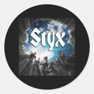 Retro The STYX Band Classic Music Gift for Fans Classic Round Sticker