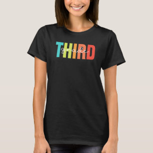 Retro Third Grade Teacher For 3rd Grade First Day T-Shirt