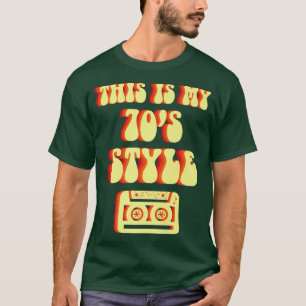 Retro This is My 70's Costume Funny Groovy Peace H T-Shirt