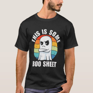 Retro This Is Some Boo Sheet Cute Ghost Halloween  T-Shirt