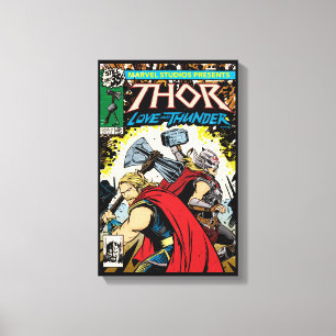 Retro Thor: Love and Thunder Comic Cover Homage Canvas Print