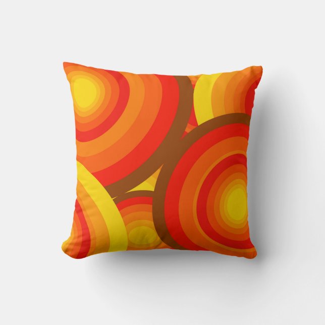 retro throw pillow (Front)