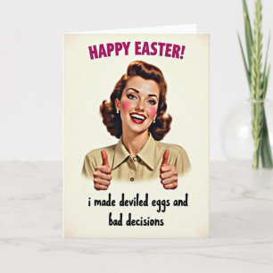 Retro Thumbs Up Greeting Card