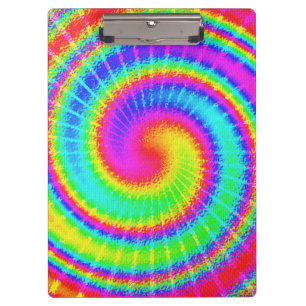 Retro Tie Dye Hippie Psychedelic Clipboard