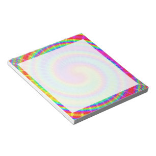 Retro Tie Dye Hippie Psychedelic Notepad