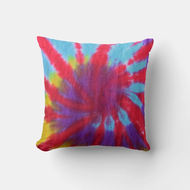 Retro tie dye pillow (Front)